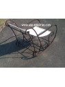 Rocking chair en fer forgé