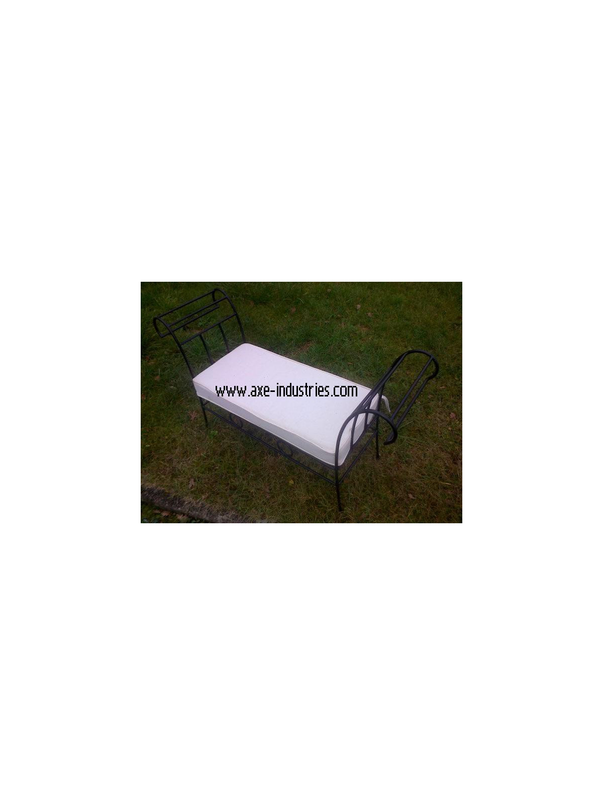 Banc en fer forgé 