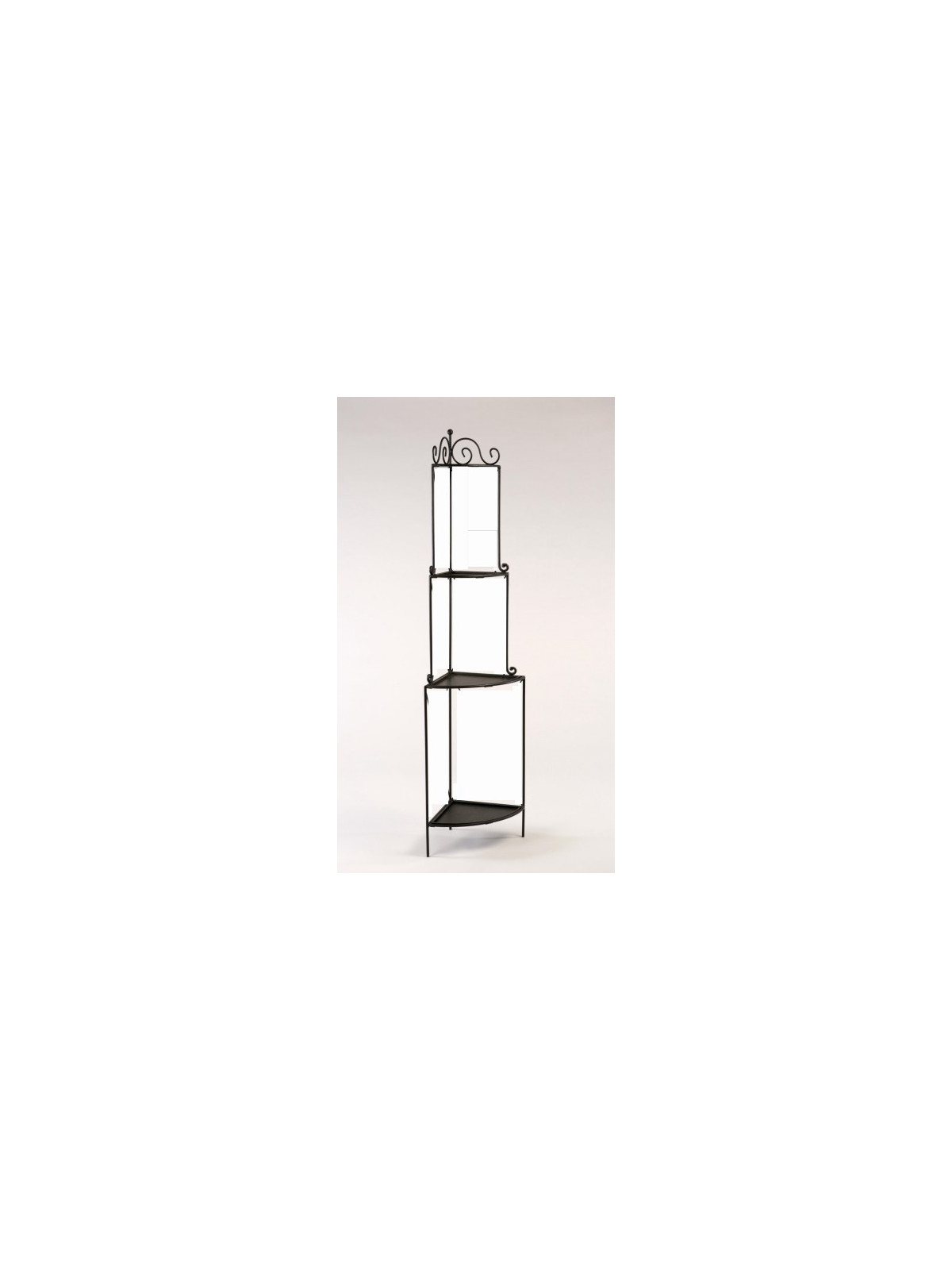 Etagère d'angle fer forgé 4 niveaux