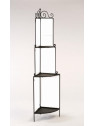 Etagère d'angle fer forgé 4 niveaux