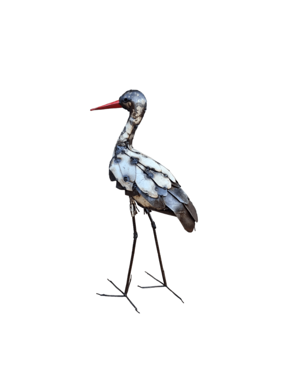 Petite cigogne  métal  recyclé