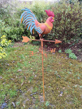 Girouette coq en métal