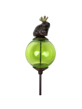 Tuteur boule verte grenouille