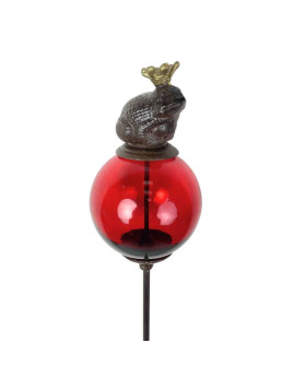 tuteur boule verre  rouge...