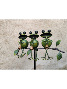 Tuteur trio  grenouilles...
