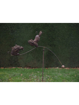 Mobile balancier chats rouille