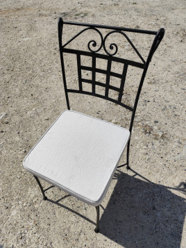 Chaise  fer forgé plein Louise