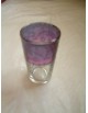 Verres à thé marocain vendu à l'unité violet et transparent