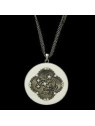 Collier 10986B en métal,émail et strass
