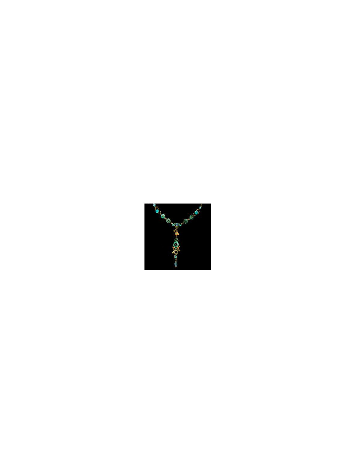 Collier émail et métal 11900BJ1