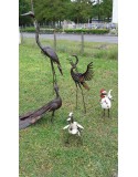 Animaux et oiseaux en métal